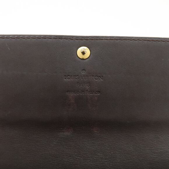 💎✨Authentic✨💎Louis Vuitton Vernis Portefeuille Sarah Wallet Amarante - Picture 11 of 12